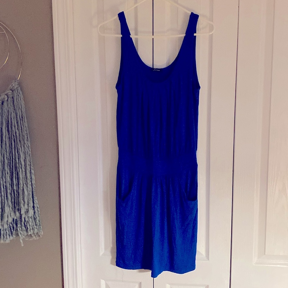 Soprano cobalt blue tank dress size M